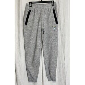 GOAT USA Sweatpants Mens Medium Gray Jogger Pants Crown Goat Logo Fleece